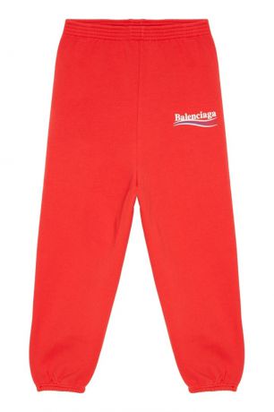 Balenciaga Kids Красные брюки в спортивном стиле
