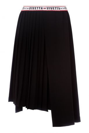 Vivetta Черная юбка с плиссировкой