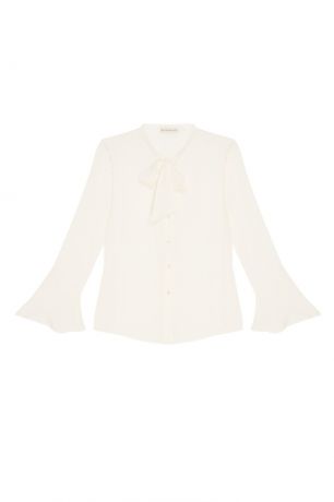 Etro Белая шелковая блузка