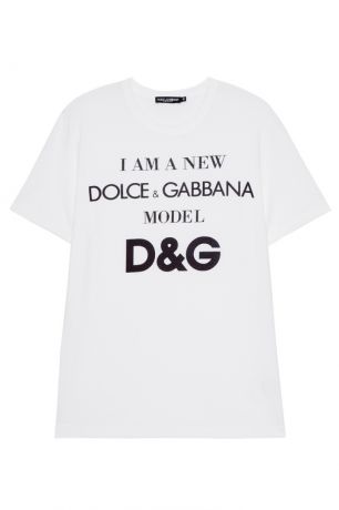 Dolce&Gabbana Белая футболка с надписью