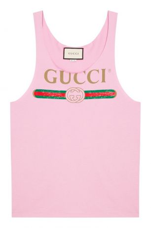 Gucci Фиолетовая майка с логотипом