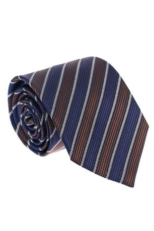 ERMENEGILDO ZEGNA Шелковый галстук с комбинированными полосками