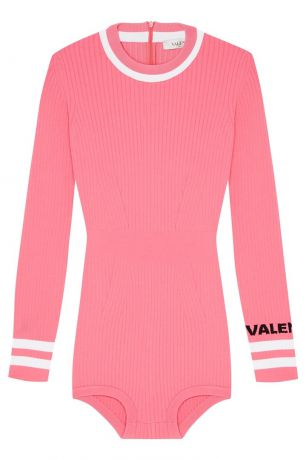 Valentino Вязаное боди розового цвета