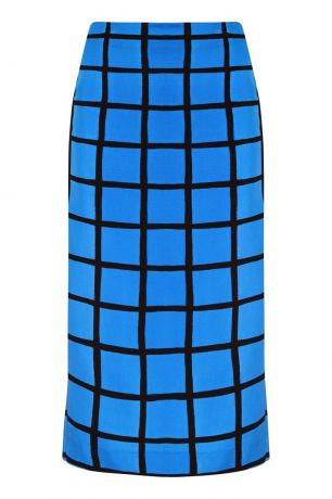 Diane von Furstenberg Шелковая юбка в клетку