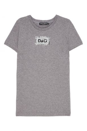 Dolce&Gabbana Меланжевая футболка с монограммой