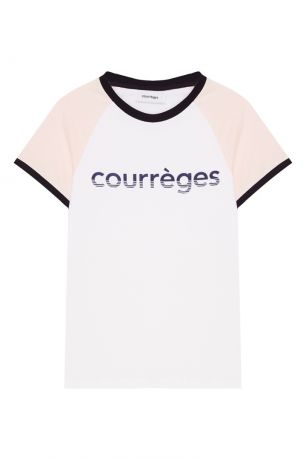 Courreges Хлопковая футболка с логотипом