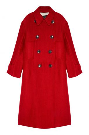 Isabel Marant Красное двубортное пальто