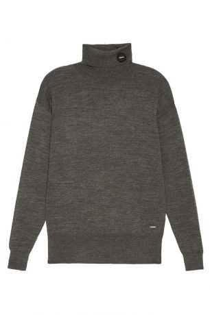 ZASPORT Удлиненный свитер серого цвета
