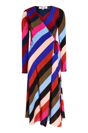 Diane von Furstenberg Шелковое платье в полоску