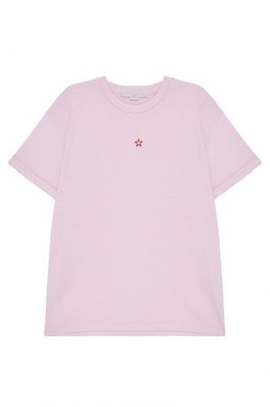 Stella McCartney Розовая футболка со звездой