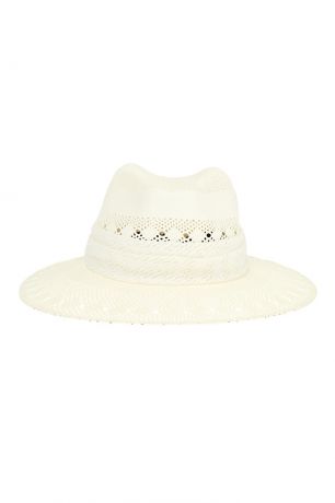 Maison Michel Белая соломенная шляпа Henrietta