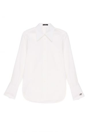 MO&Co Белая рубашка из хлопка