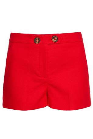Red Valentino Красные хлопковые шорты