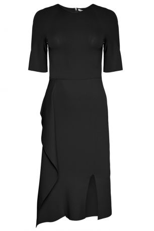 Stella McCartney Черное платье с асимметричным подолом