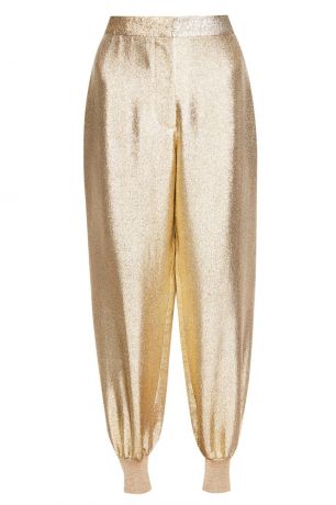 Stella McCartney Золотистые брюки-джоггеры