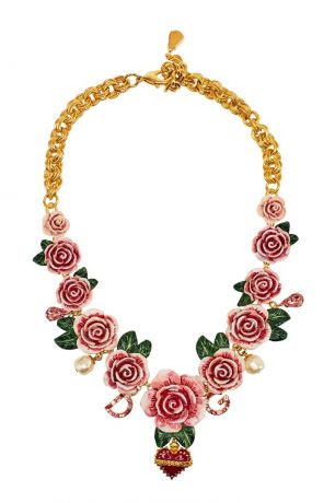 Dolce&Gabbana Колье с розами и цветами