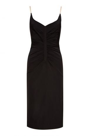 No.21 Черное платье с драпировками