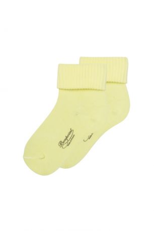 Bonpoint Желтые хлопковые носочки с логотипом Bonpoint