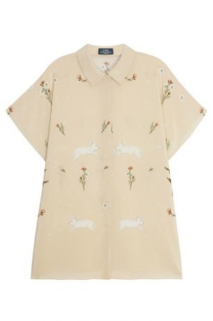 Alena Akhmadullina Шелковая блузка с цветочным принтом