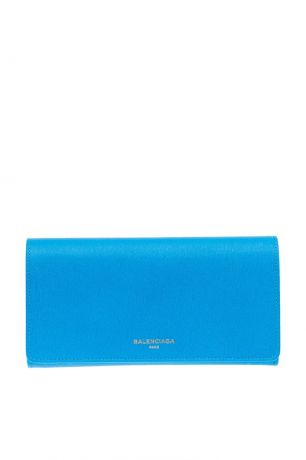 Balenciaga Голубой кожаный кошелек Continental