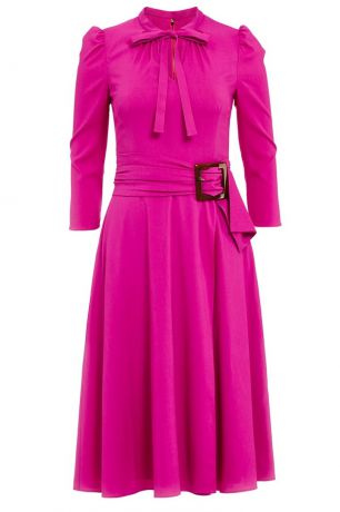 Dolce&Gabbana Пурпурное платье с поясом