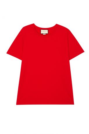 Gucci Красная хлопковая футболка
