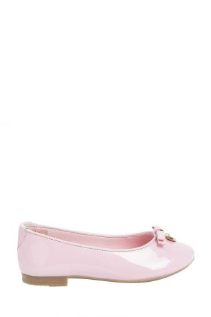 Dolce&Gabbana Children Розовые туфли с бантом и подвеской
