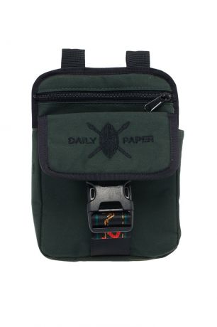 Daily Paper Зеленая сумка с вышивкой