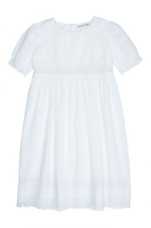 Bonpoint Хлопковое белое платье GEMMA