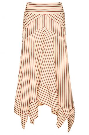 Diane von Furstenberg Асимметричная юбка в полоску