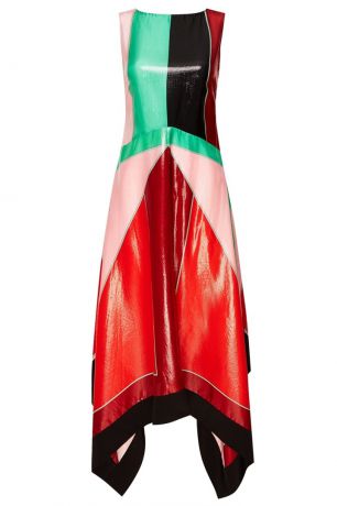 Diane von Furstenberg Платье из шелка с металлизированной нитью
