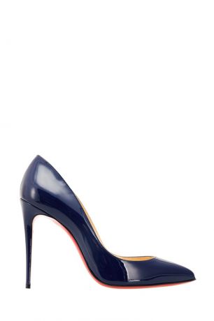 Christian Louboutin Синие лакированные туфли Pigalle Follies 100