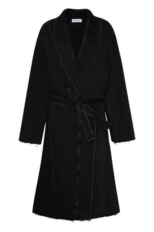 Balenciaga Пальто из черного денима