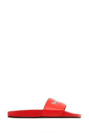 Balenciaga Красные сандалии с логотипом Pool