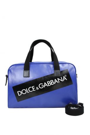 Dolce&Gabbana Children Синяя сумка с логотипом