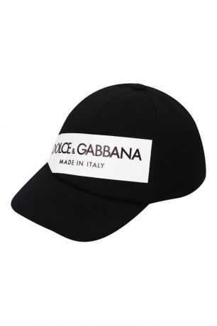 Dolce&Gabbana Children Черная кепка с логотипом