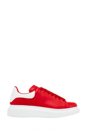 Alexander McQueen Красные кожаные кроссовки