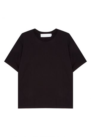 Victoria Beckham Черная хлопковая футболка