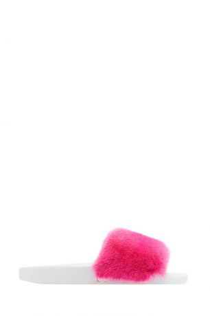 Moncler Кожаные сандалии с мехом норки