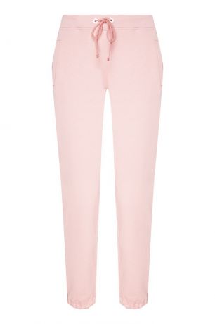 Manouk Розовые брюки из хлопкового трикотажа