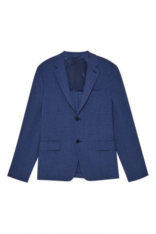 Prada Фактурный синий пиджак
