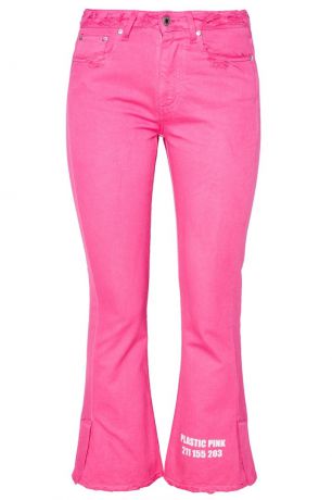 MSGM Розовые укороченные джинсы