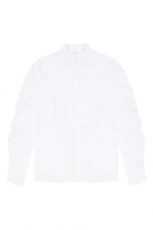 Victoria Beckham Белая рубашка с драпированными рукавами