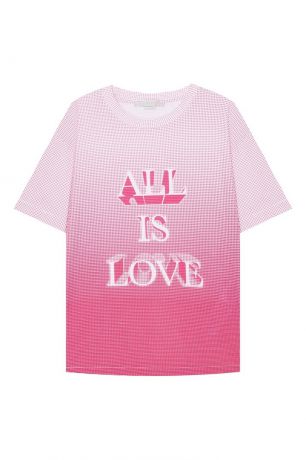 Stella McCartney Хлопковая футболка с принтом