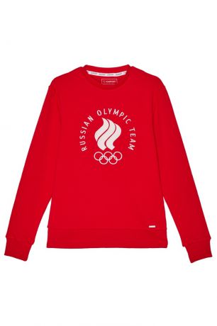 ZASPORT Красный свитшот с олимпийской символикой