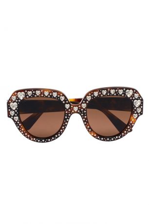 Gucci Солнцезащитные очки с кристаллами