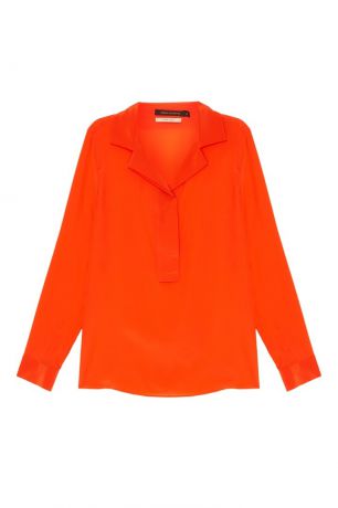 Adolfo Dominguez Оранжевая блузка из шелка