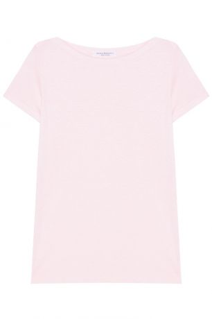 Amina Rubinacci Розовая футболка из льна Torrente