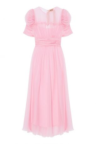 No.21 Розовое шелковое платье