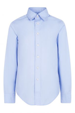 Ralph Lauren Children Голубая хлопковая рубашка